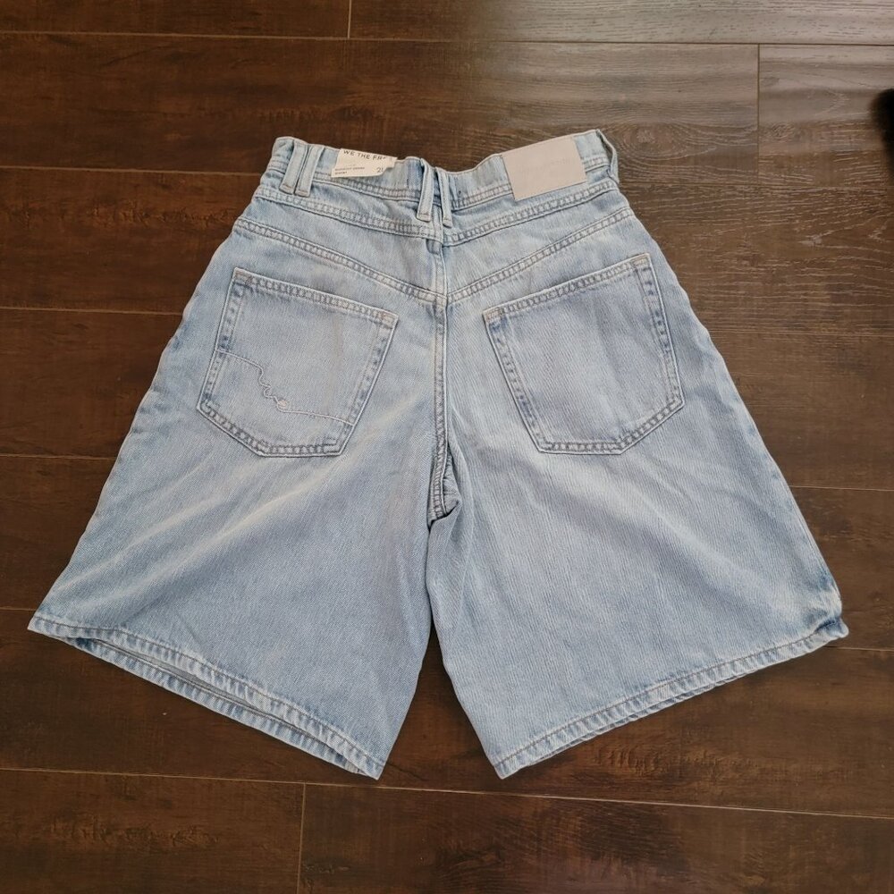 Free People Interstate Slouchy Denim Shorts Womens 25 Casual Y2K Jorts Relaxed - Picture 3 of 9